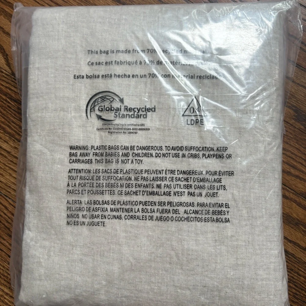 Pottery Barn Belgian Flax Linen Curtain - 50"w x 96"h - Picture 3 of 6